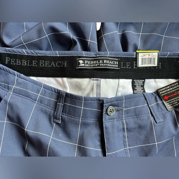 NWT Pebble Beach Men’s Comfort Flex, Performace Golf Shorts - Picture 5 of 7